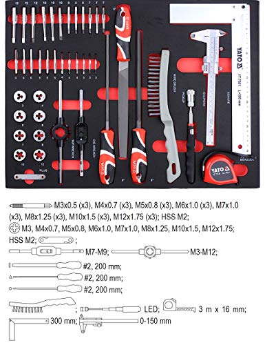 Yato Werkstattwagen mit 211-tlg Werkzeugset - 5
